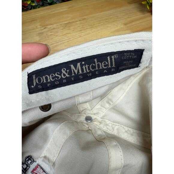 Texas Tech Red‎ Raiders NCAA Jones and Mitchell Sportswear Hat 23 White Cream - Picture 9 of 9